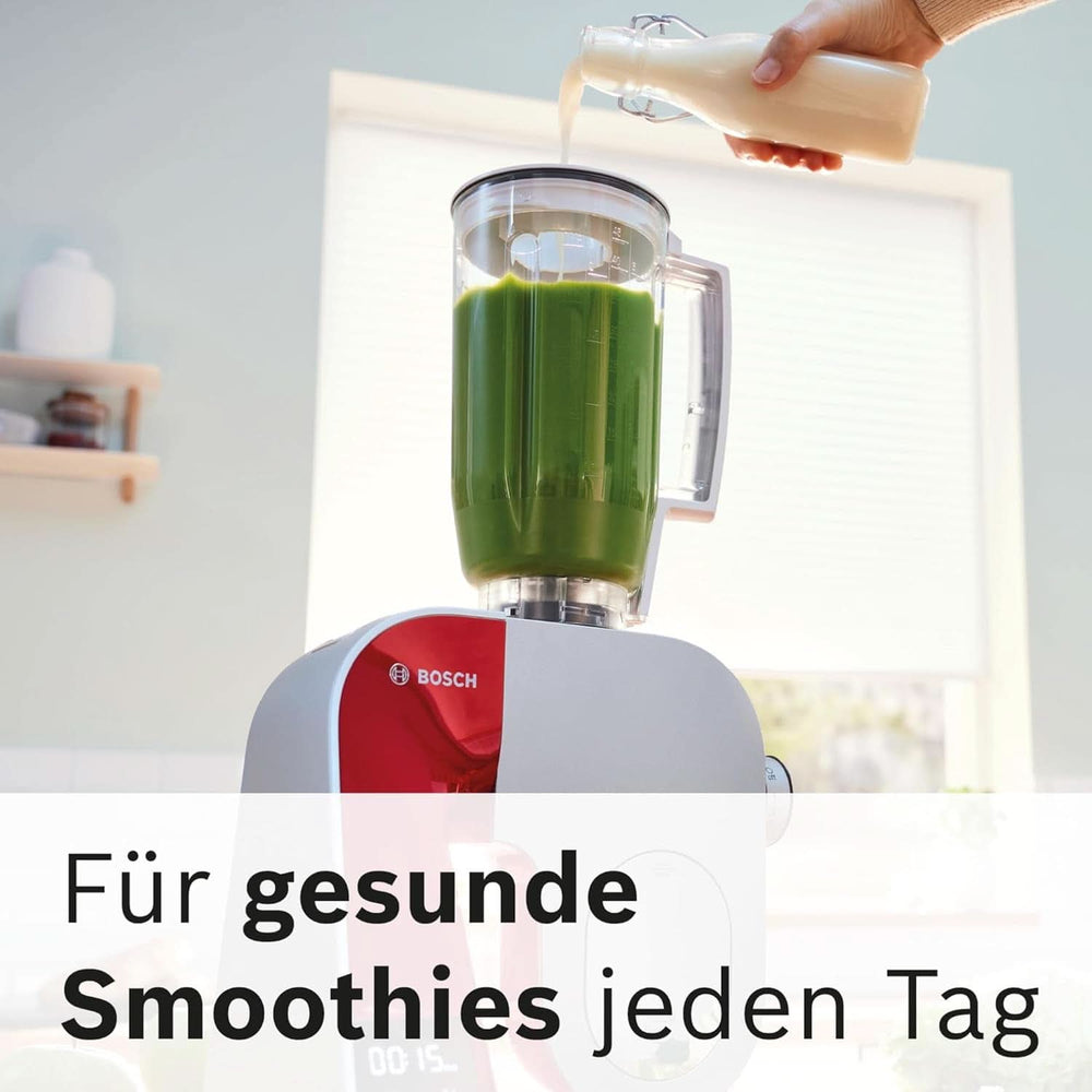 Foodprocessor Bosch Series 4 MUM5X720, integreret vægt, skål i rustfrit stål 3,9L, mixer 1,25L, 1000W Tilbehør Mad og amning Bebe Naty Shop