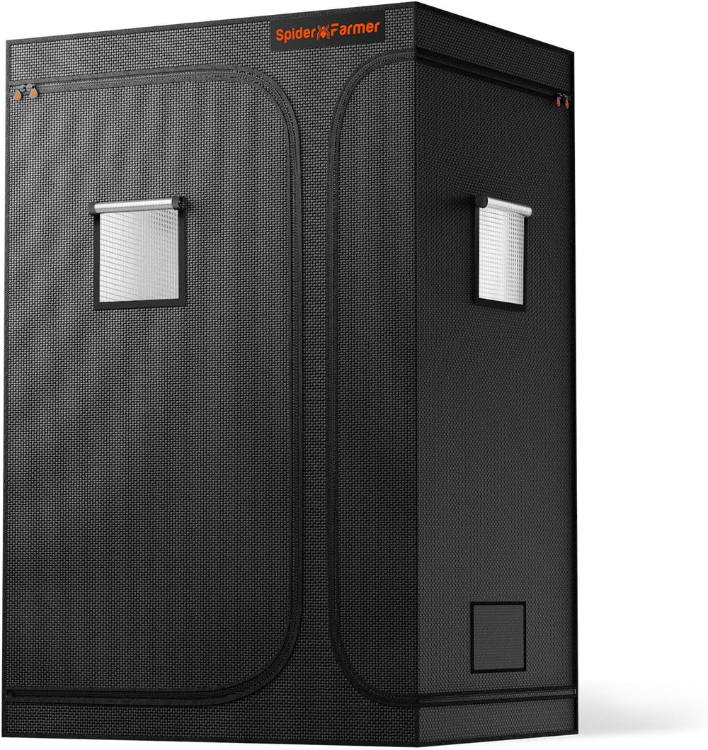 Spider Farmer Pro 70x140x200cm voksetelt med rulledør, observationsvindue, aftageligt gulvpanel, Mylar 2000D stof, til indendørs hydroponics med SF4000, G4500, SE4500