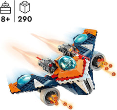 LEGO Marvel Rockets Rumskib vs. Ronan bygbart rumskibssæt Guardians of the Galaxy Superheltefigur Legetøjsgave til drenge og piger 8 år 76278 Byggesæt Besuche den LEGO-Store