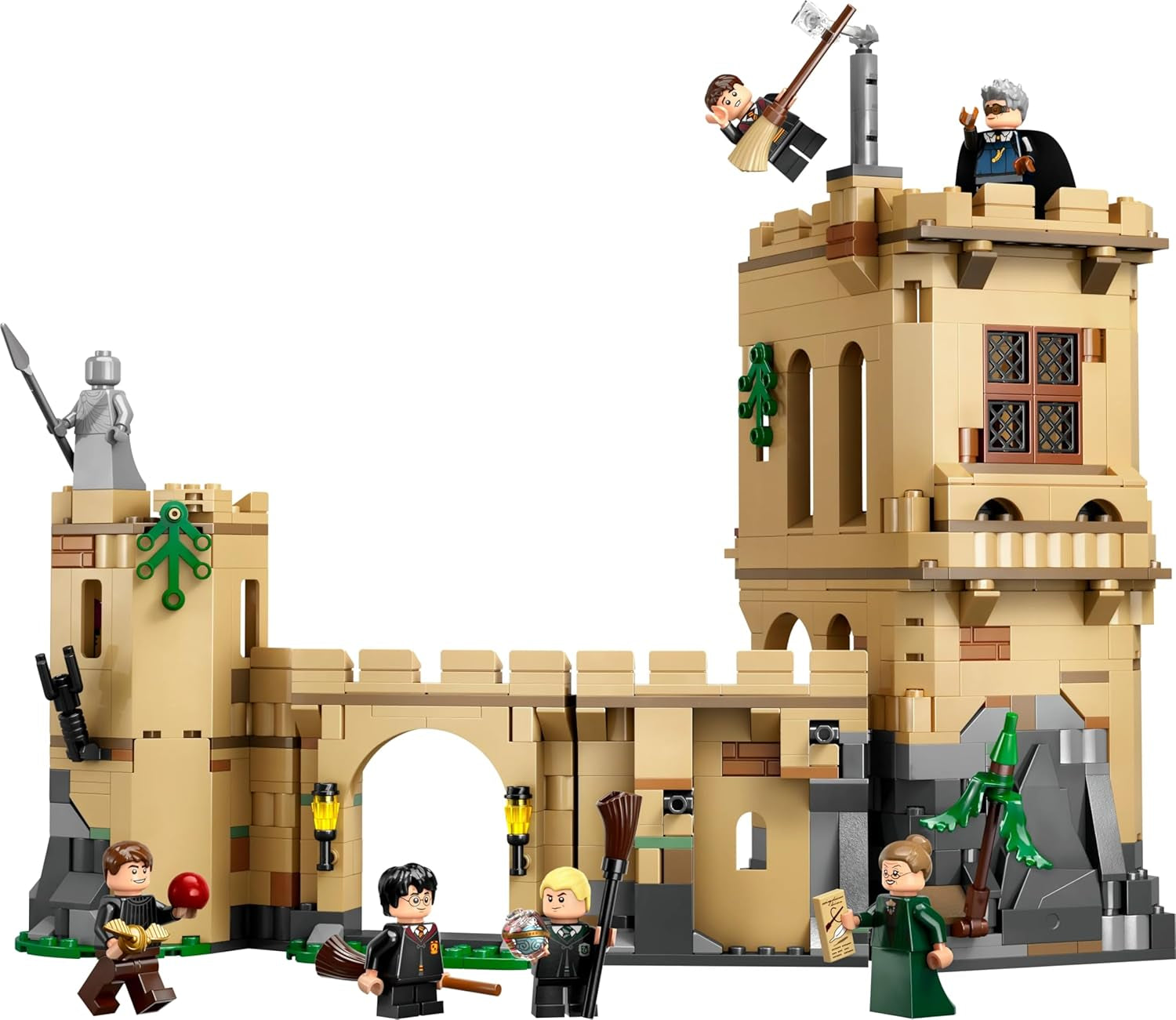 Hogwarts Castle LEGO Harry Potter: Flying Lessons Adventure Legesæt med 6 samlebare minifigurer inklusive Draco Malfoy og Professor McGonagall Rollespilssæt for drenge og piger 9 år 76447 Byggesæt Besuche den LEGO-Store
