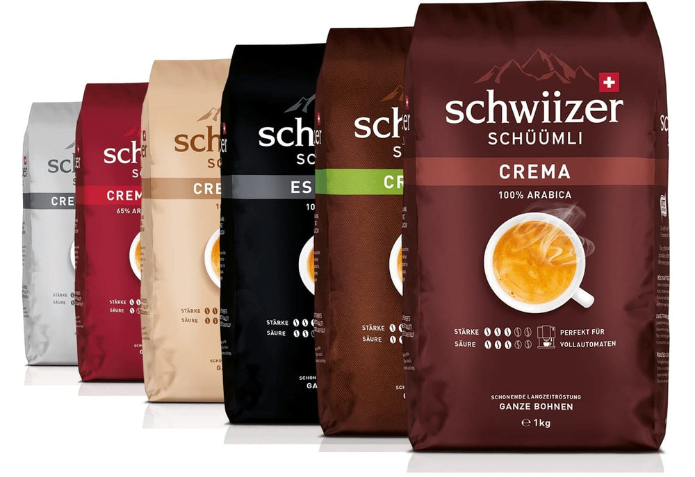 Schwiizer Schüümli Intenso, capsulă, cafea măcinată 1kg - Intensitate 4/5 - certificat UTZ (pachet de 4)