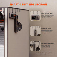 Spider Farmer Pro 70x140x200cm voksetelt med rulledør, observationsvindue, aftageligt gulvpanel, Mylar 2000D stof, til indendørs hydroponics med SF4000, G4500, SE4500