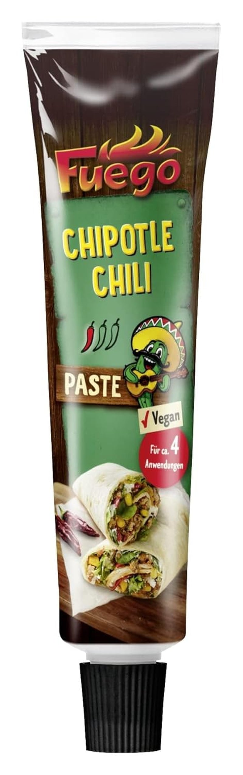 - Chipotle Chili Paste, krydrede mexicanske retter, Für 4 Anwendungen, Vegansk, 1 x 40 g