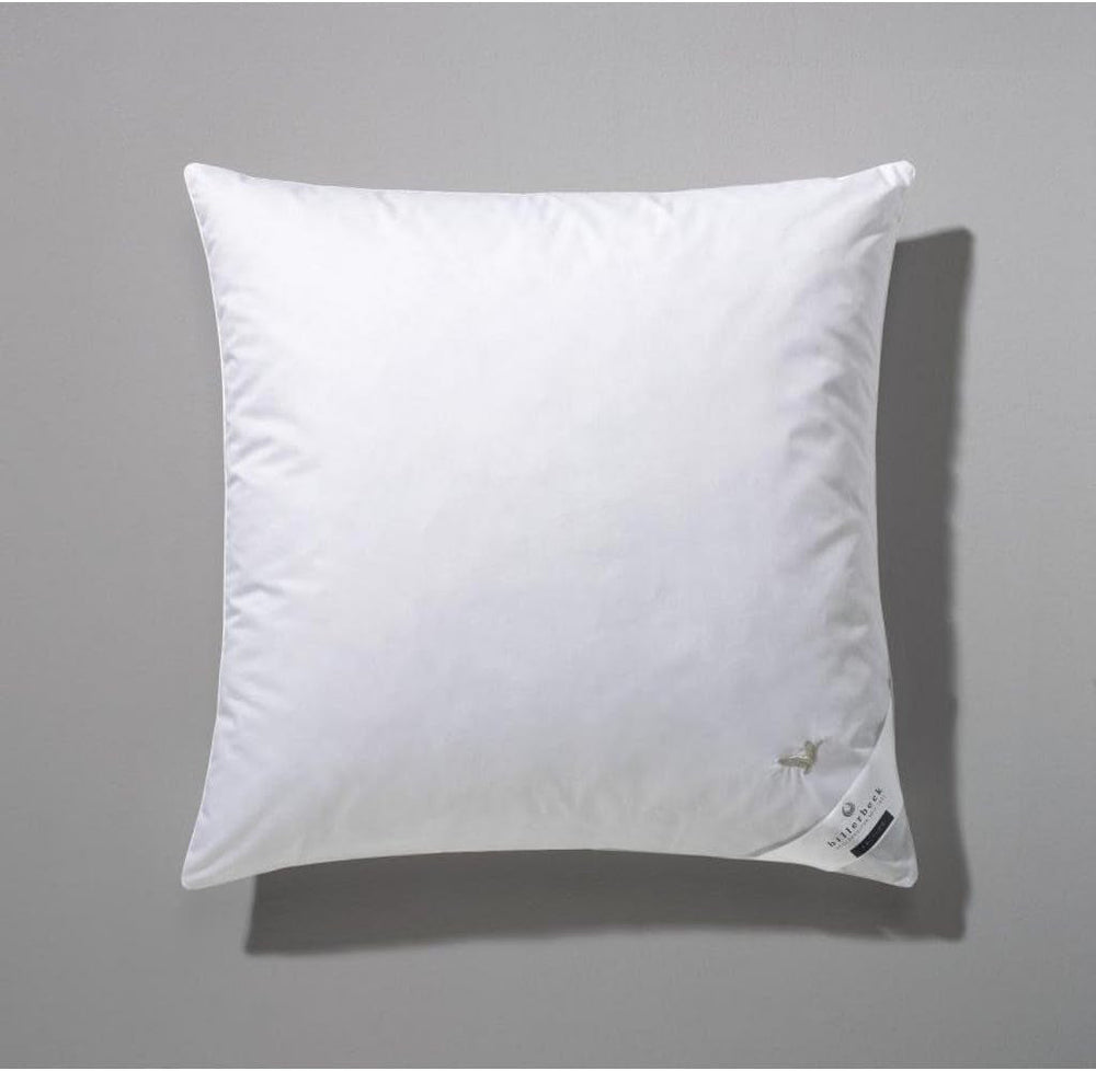 Pernă Billerbeck E04 Gold Edition 15 Cu suport ferm - 80 X 80 Cm - Pernă de puf potrivită pentru alergici cu husă moale Perne standard Naty Shop