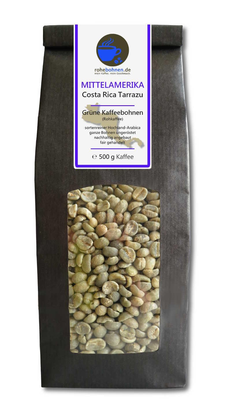 Cafea crudă - Cafea verde din Sumatra, Costa Rica, Brazilia (pachet redus boabe de cafea verde 3x500g) - certificată GMP