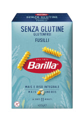 Glutenfri Barilla Fusilli pasta lavet af lækker majs og ris - perfekt til personer med cøliaki eller glutenintolerance 400g