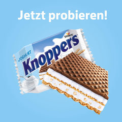 Yoghurt – 4 x 200 g – Vaffelskiver fyldt med yoghurt og nougatcreme, hasselnødder og kakao