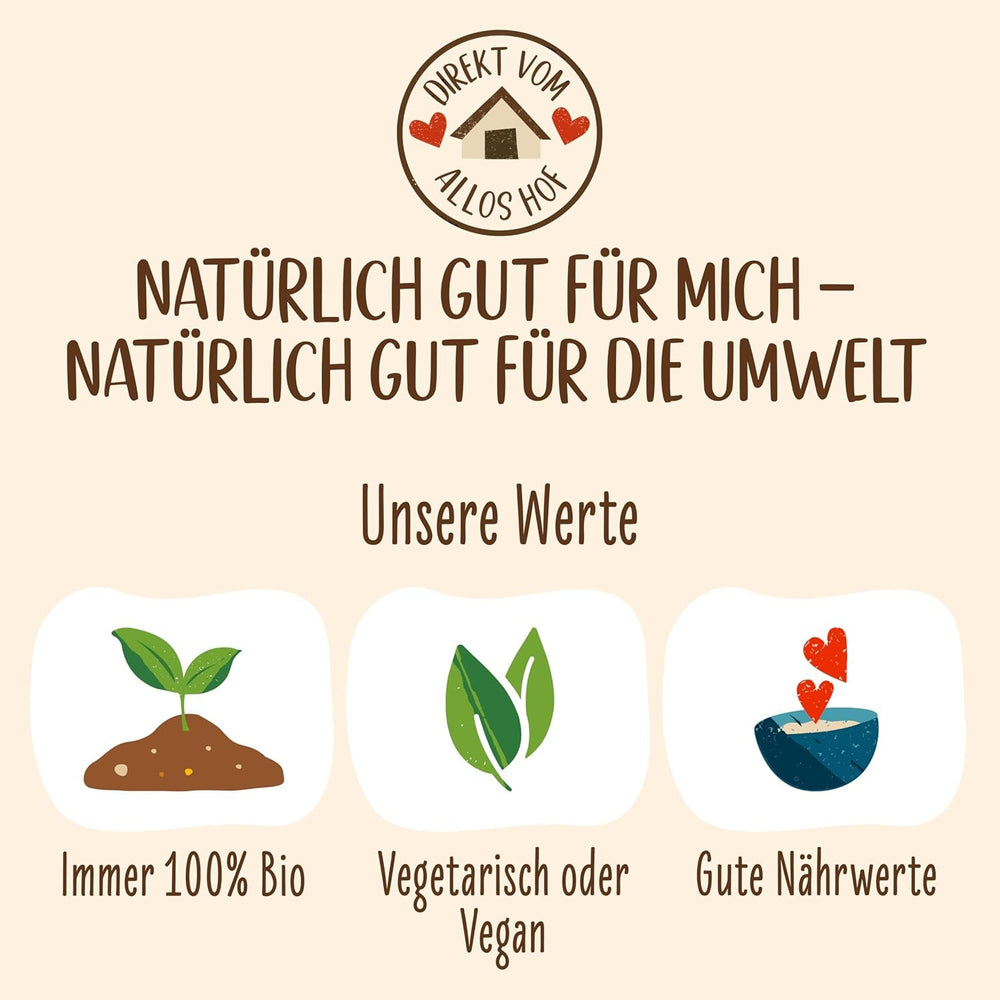 Biscuiți cu ovăz și ciocolată bio Allos | Biscuit crocant cu ovăz integral și ciocolată | Îndulciți cu miere | 6 x 130 g