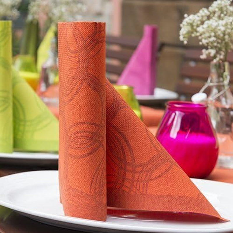 Papstar, 50 de șervețele "ROYAL Collection" 1/4 pliere 40 Cm X 40 Cm Nectarine "Bubbles", #86494