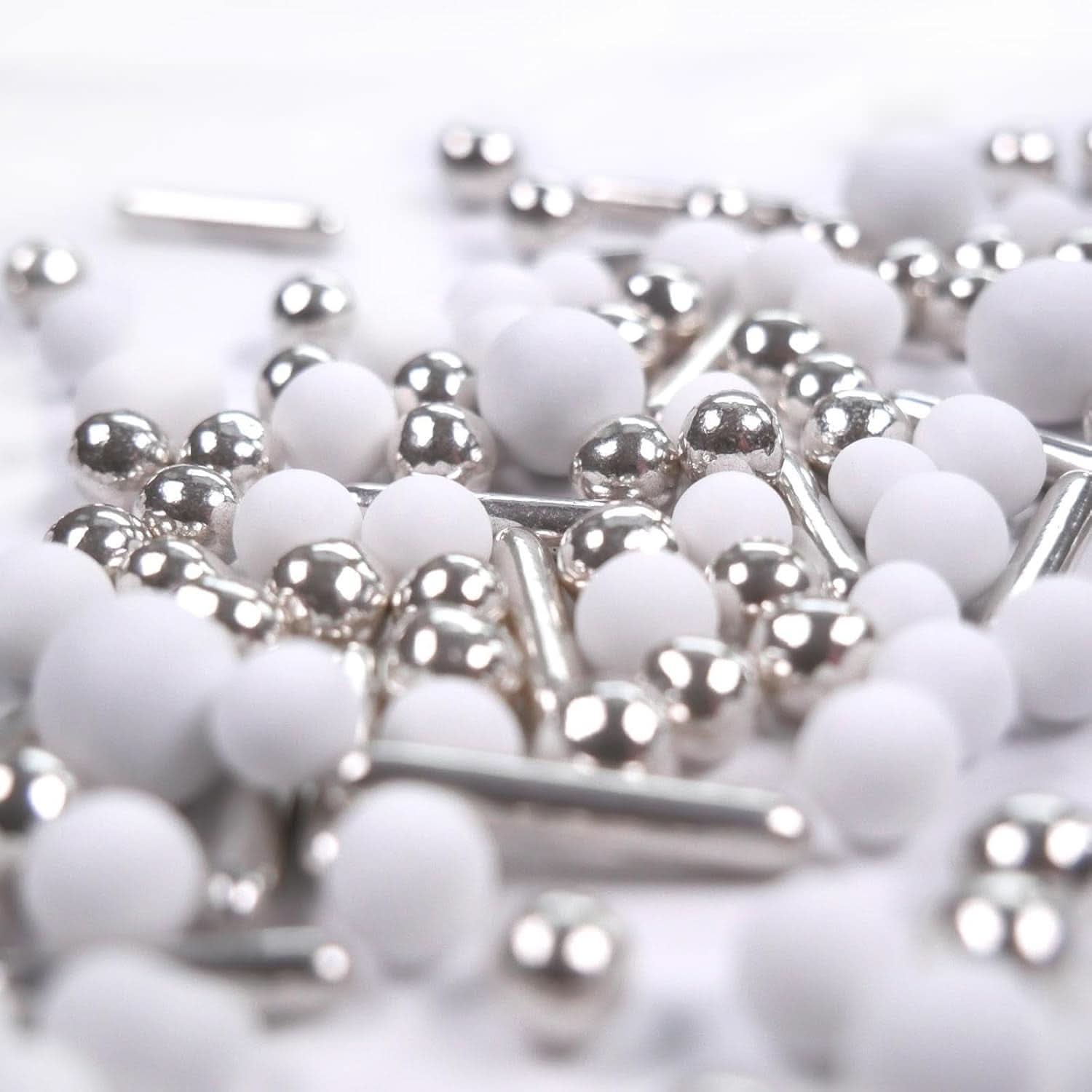 Streusel Hero Chokolade Mix Sølv Hvid Drys, 40 gram Naty Shop