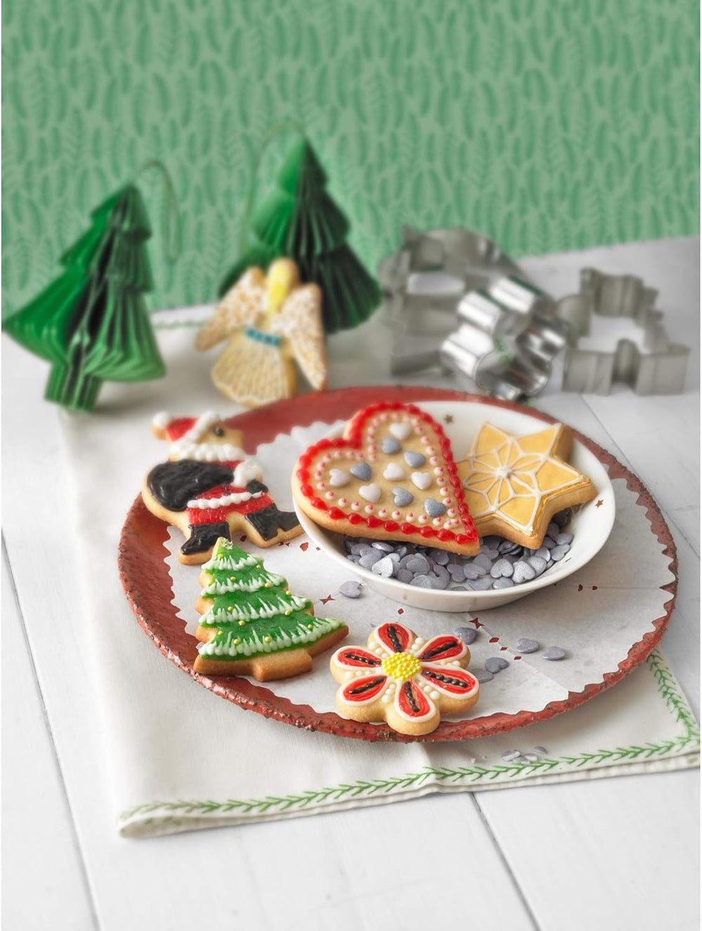 Set original de forme pentru biscuiți Kaiser de Crăciun, 11 piese, cu cutie de depozitare, forme pentru biscuiți, forme pentru biscuiți, pentru decuparea biscuiților/biscuiților/fondantului, 23,4 x 12,5 x 7,1 cm