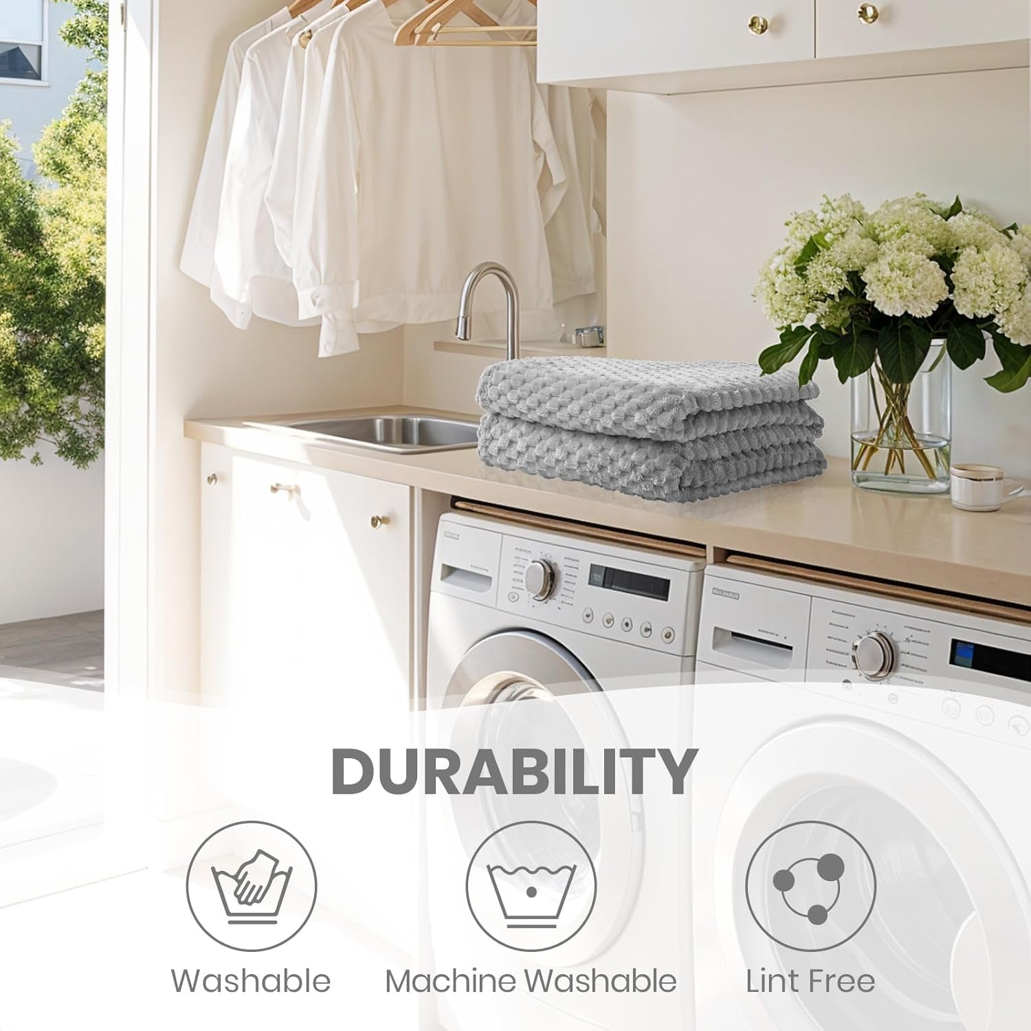 Good Nite Comfort Tæppe Fluffy Blanket 150 X 200 cm Blødt Microfiber Sengetæppe Sofa Tæppe Comfort Tæppe Varmt Fleece Tæppe til Sofa og Seng Soveværelse Kontor Grå God Nite Senge og Tæpper