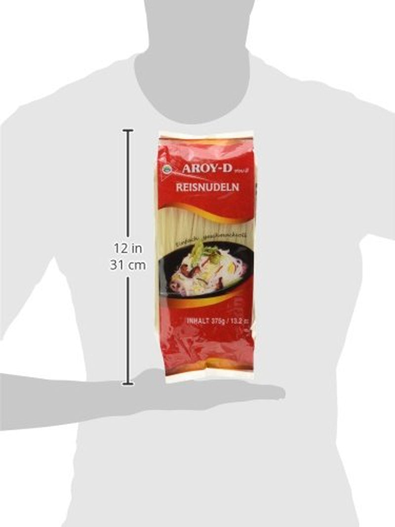 Aroy-D Risnudler Glutenfri 3 mm pakker (1 pakke x 375 g)