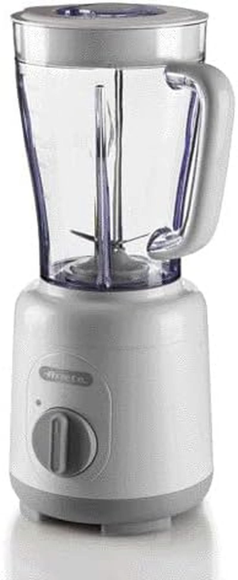 Ariete Breakfast 586 Blender, Elektrischer Mixer Mit 4 Edelstahlklingen, 2 Geschwindigkeiten + Pulse-Funktion, Anti-Slip-Füße, Aufsatzdeckel, 1,5 L Fassungsvermögen, 500W, Weiß Mother and Child Naty Shop Frühzeitiges Weiß