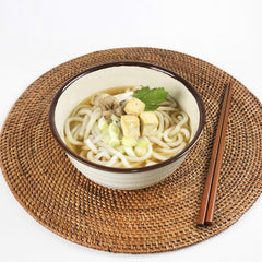 Allgroo Udon instant nudler - Miso, Udon suppe, krydret, aromatisk, hurtig tilberedning - indeholder 3 portioner - 1 x 690 g