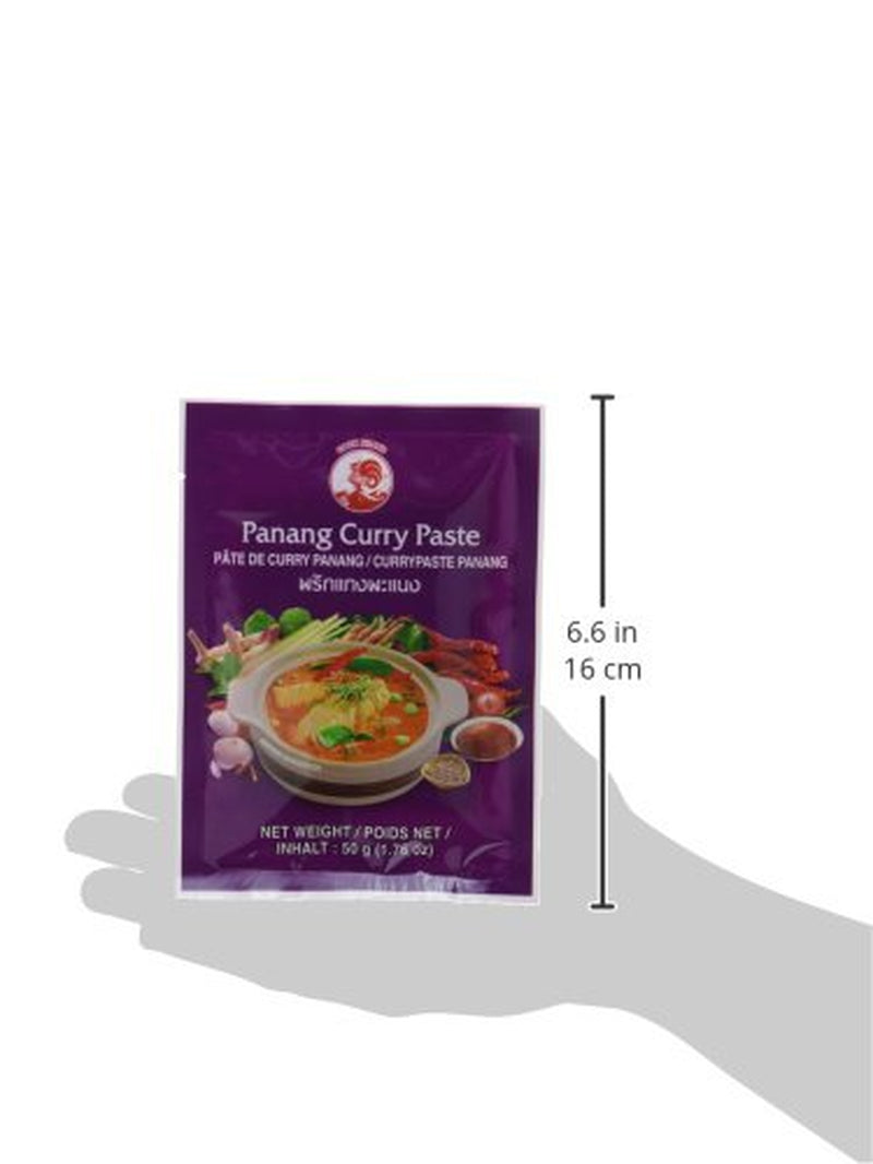 Cock Currypaste Panang, medium Schärfe, autentisk thailändisch Kochen, naturlige ingredienser, vegansk, halal og glutenfri (1 x 50 g)