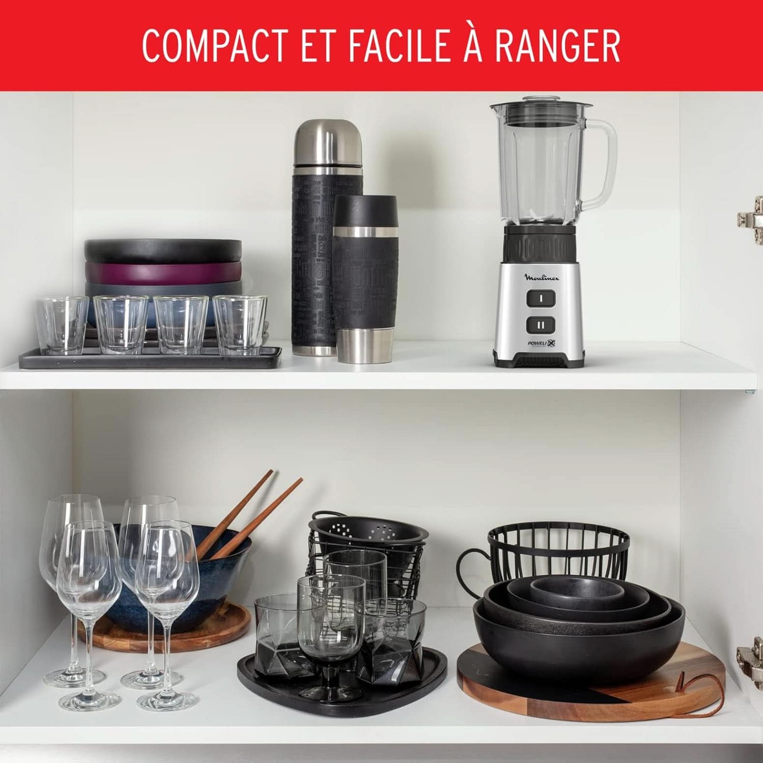 Blender Pulseo LM17GD, 400 W, 4 knive, 700 Ml, Bærbar beholder 600 Ml Kitchen Naty Shop