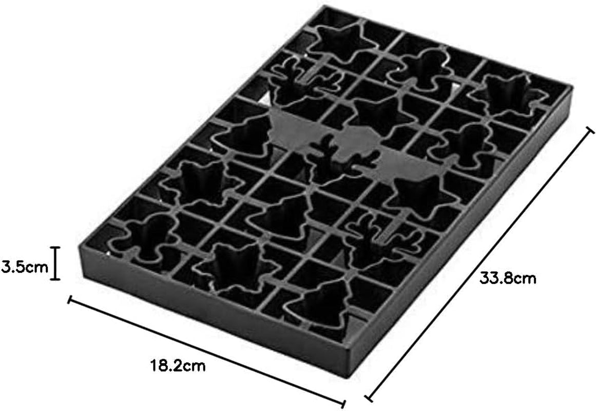 Silikomart - VOILA 'COOKIE' - VACANȚĂ DE IARNĂ - PUZZLE BRAD DE CRĂCIUN PENTRU FURSECUȚI