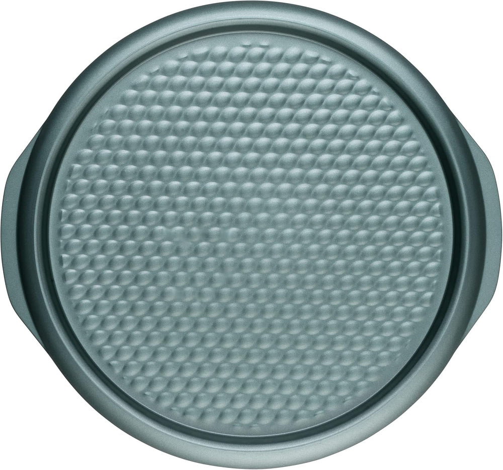 Progress BW09819G2EU7 Shimmer Kollektion, Runde Backform Aus Kohlenstoffstahl Mit Antihaftbeschichtung, Ideal Für Pies, Kuchen, Torten Und Quiches, 28 Cm, Grün Forme og bageplader Naty Shop 37Cm Pizzablech