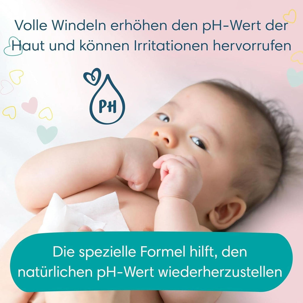 Pampers Sensitive Feuchttücher 5 Packungen Mit 52 Stück - 260 Feuchttücher, Ohne Duft, Für Eine Sanfte Und Weiche Reinigung Naty Shop