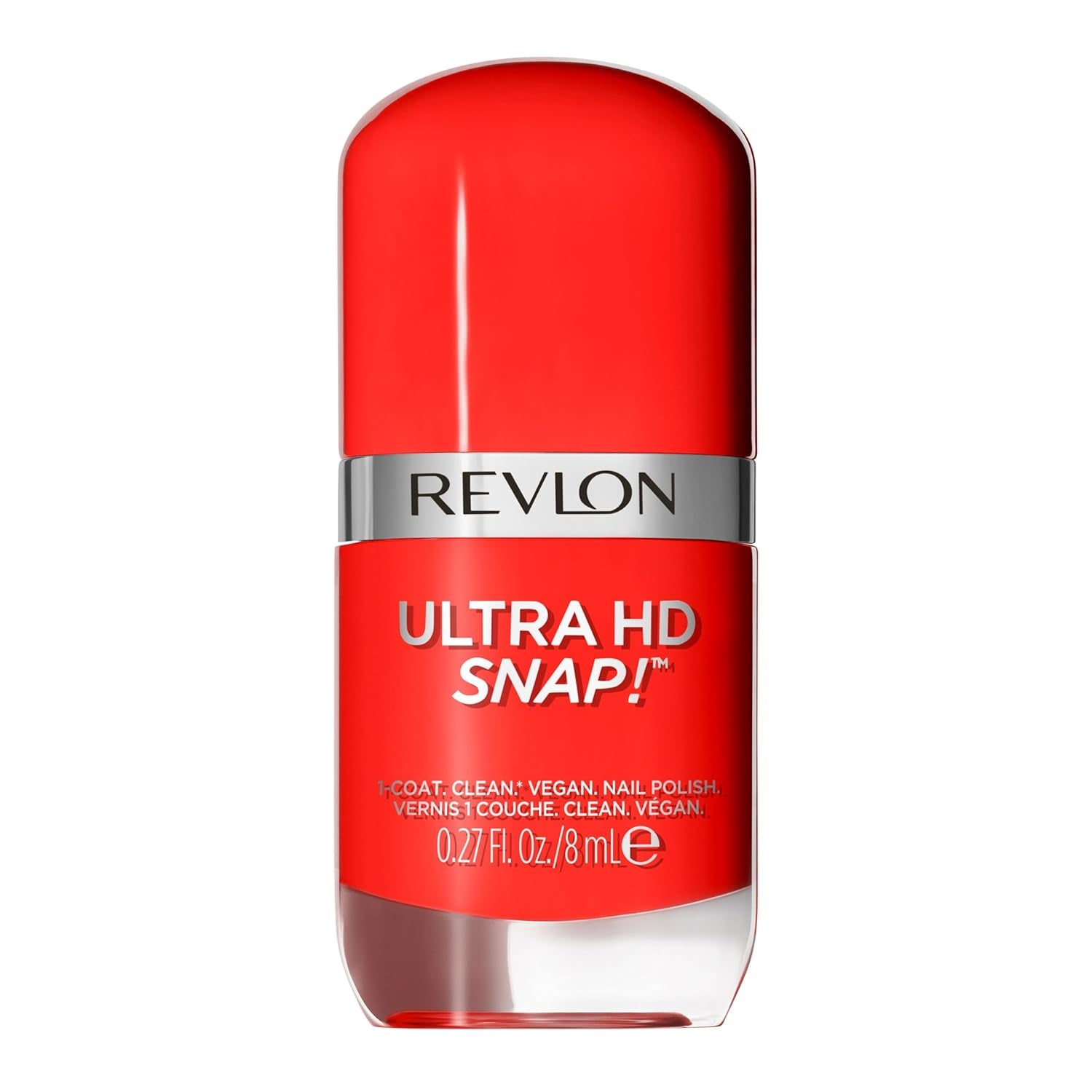Revlon Ultra HD Snap Neglelak Langtidsholdbar Vegan Formula Quick Dry One Coat Fuld dækkende farve (8ml) Hot Stuff (007) Unisex