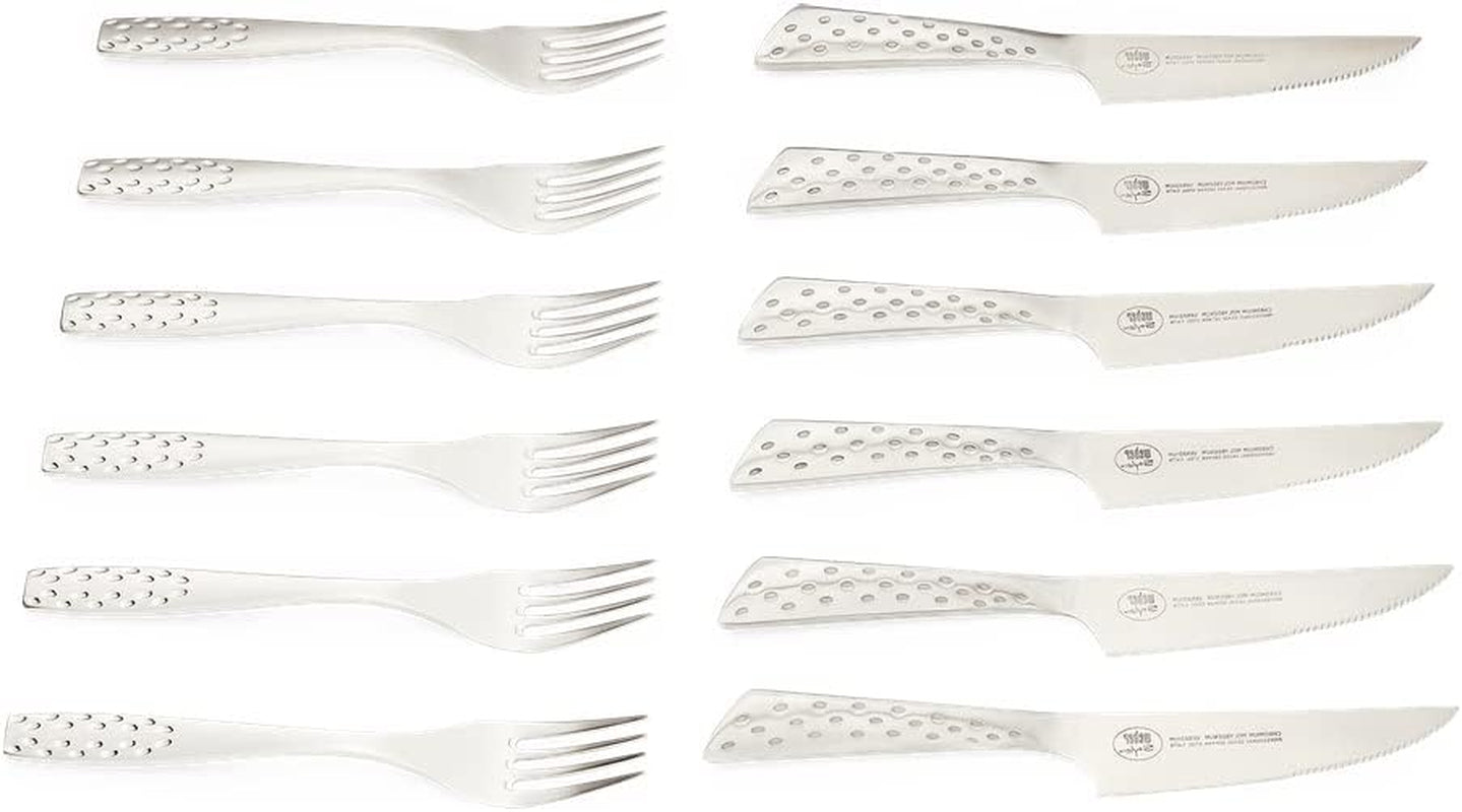 Weber Deluxe Steak Sæt, 6 dele, Monobloc design rustfrit stål, ekstra skarpt, ergonomisk håndtag Kitchen Naty Shop