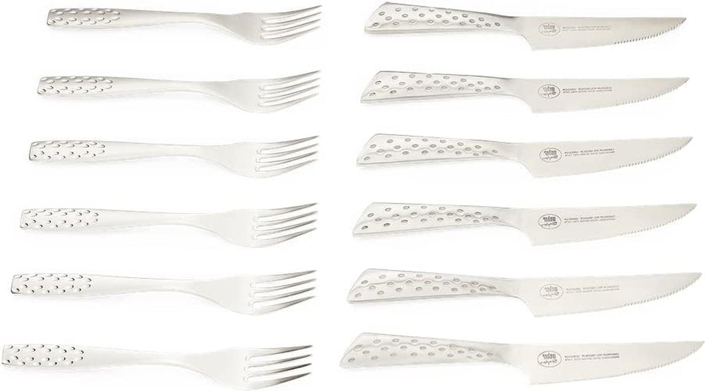 Weber Deluxe Steak Sæt, 6 dele, Monobloc design rustfrit stål, ekstra skarpt, ergonomisk håndtag Kitchen Naty Shop