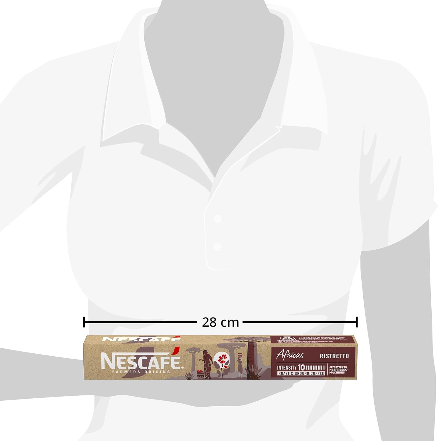 NESCAFÉ Farmers Origins Africas Ristretto 6 x 10 Kaffeekapseln - Kaffeekapseln für Nespresso-Maschinen