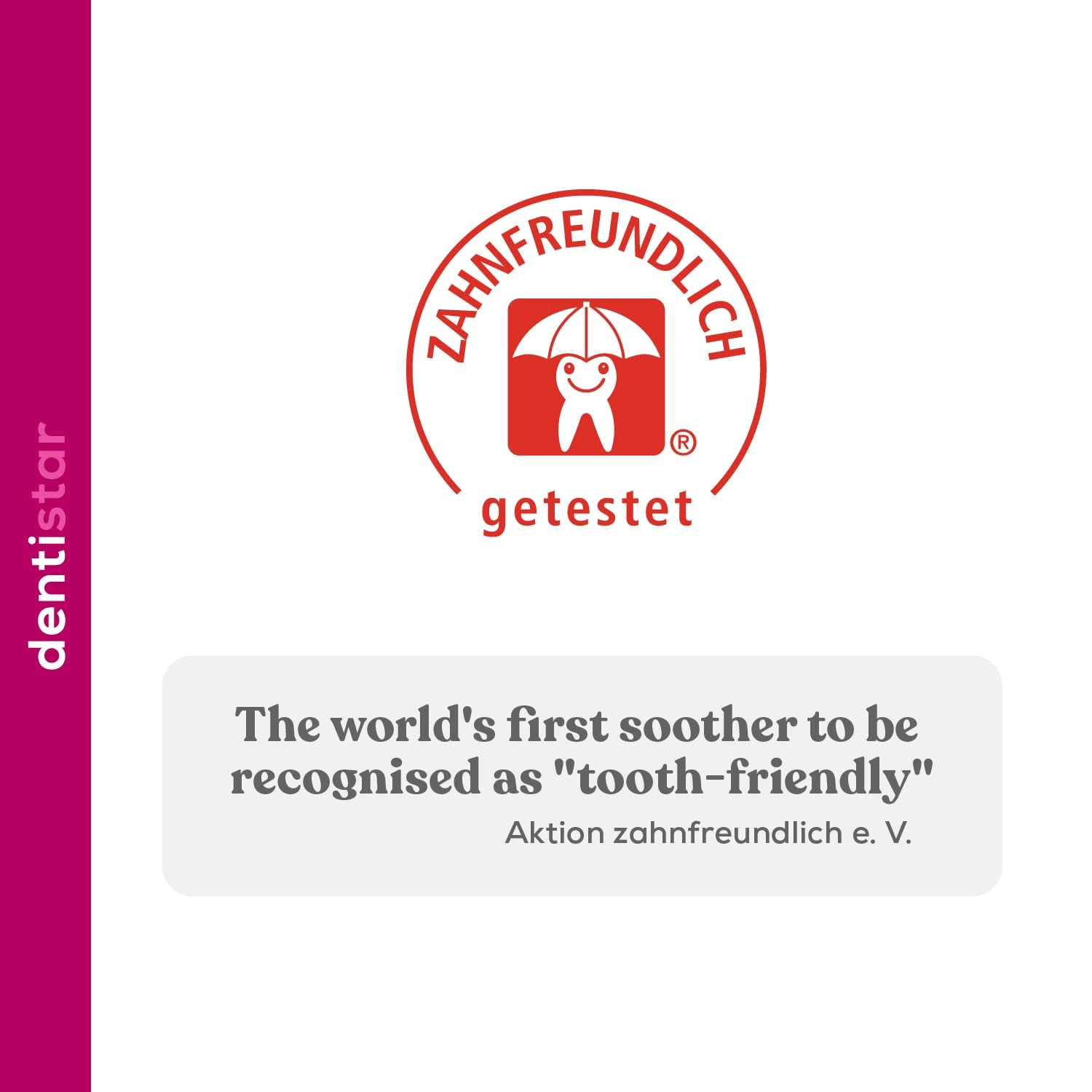 Suzetă din silicon Dentistar®, pachet de 3 – mărimea 1, suzetă 0-6 luni – prietenoasă cu dinții și maxilarul, cu etapă dentară – fără BPA – fabricată în Germania – floare de cireș