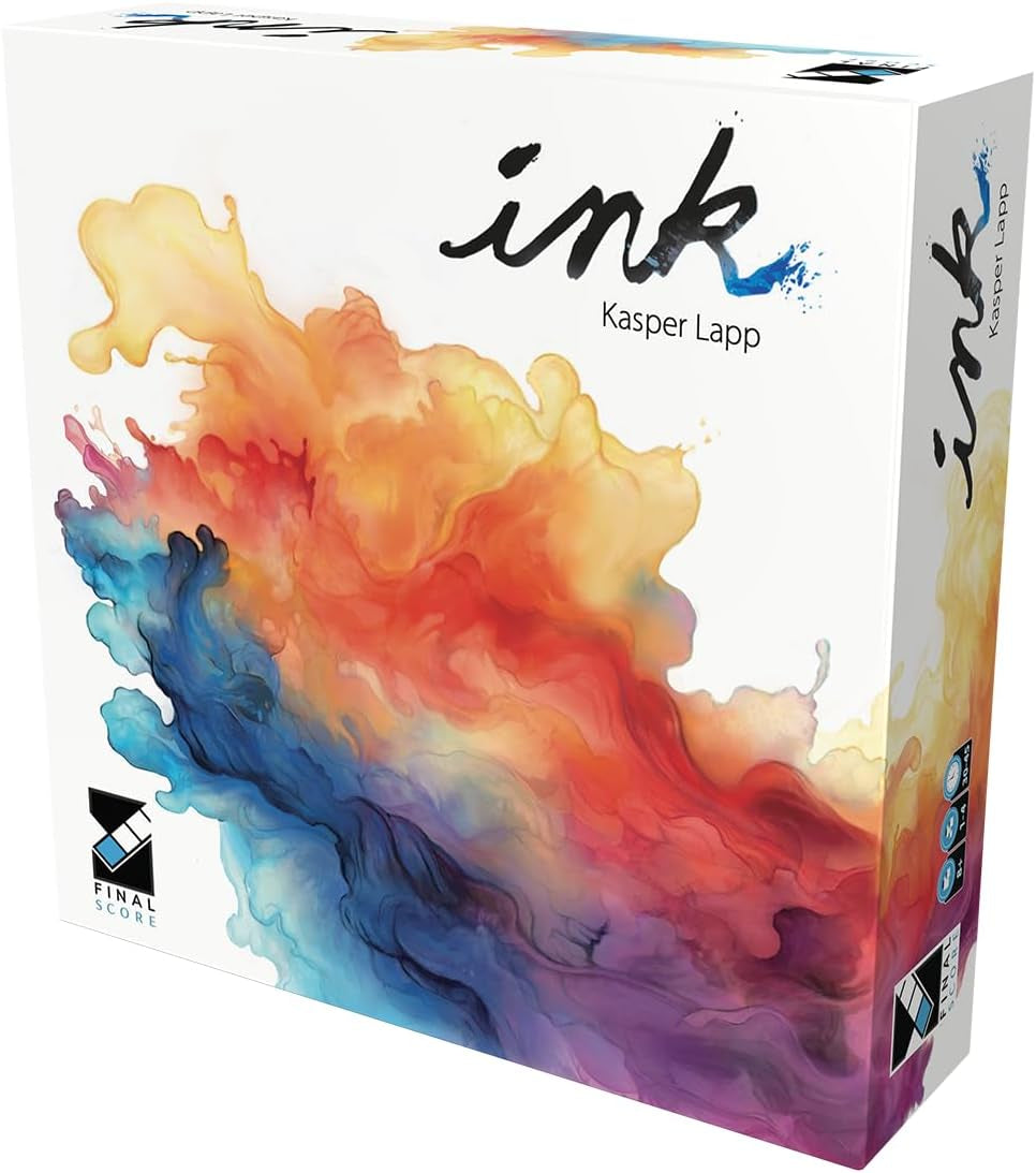 Asmodee, Ink, Final Score Games, Strategi and Art Family Game, 1 til 4 spillere, i alderen 8+, 30 til 45 min., tysk version