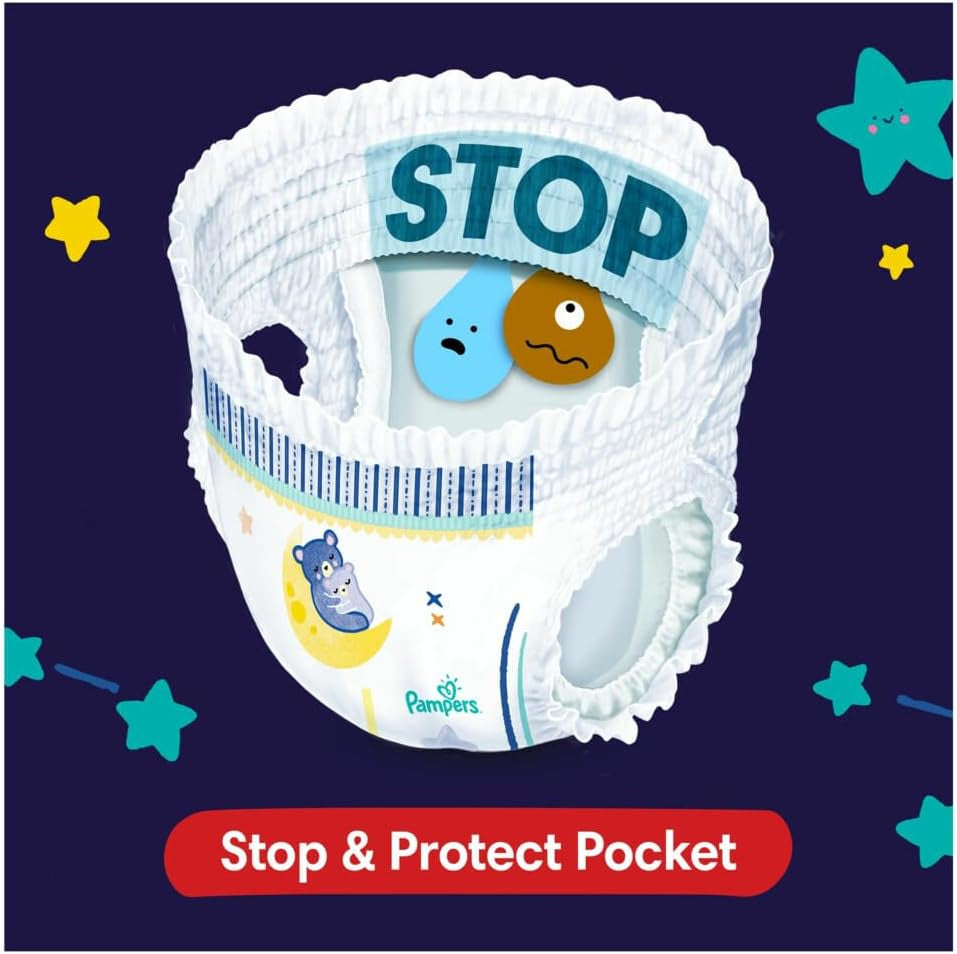 Pampers - Skridsikre babynatter - Størrelse 6 - Lille pakke - 30 stykker - 15+ kg