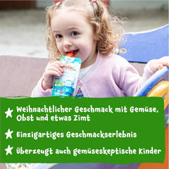 Pumpkin Organics Bio Gemüse-Getreide-Quetschie Kürbis, Birne, Apfel, Pflaume, Hafer ohne Zuckerzusatz¹ - ab 8 Monaten - as Snack eller Beikost für unterwegs (100g)