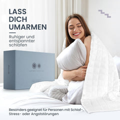 7 kg terapeutisk tæppe I 135X200Cm I Til afslappende søvn I Højkvalitets vægtet tæppe lavet af åndbart bomuld I Afstressende og terapeutisk - Inklusiv pakkeboks med bærehåndtag Senge og tæpper Besuche den mÃ¼Ã¼d-Store