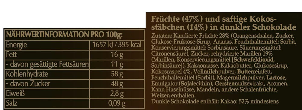 Hofbauer Wien chokoladeovertrukket frugt, 1 kg