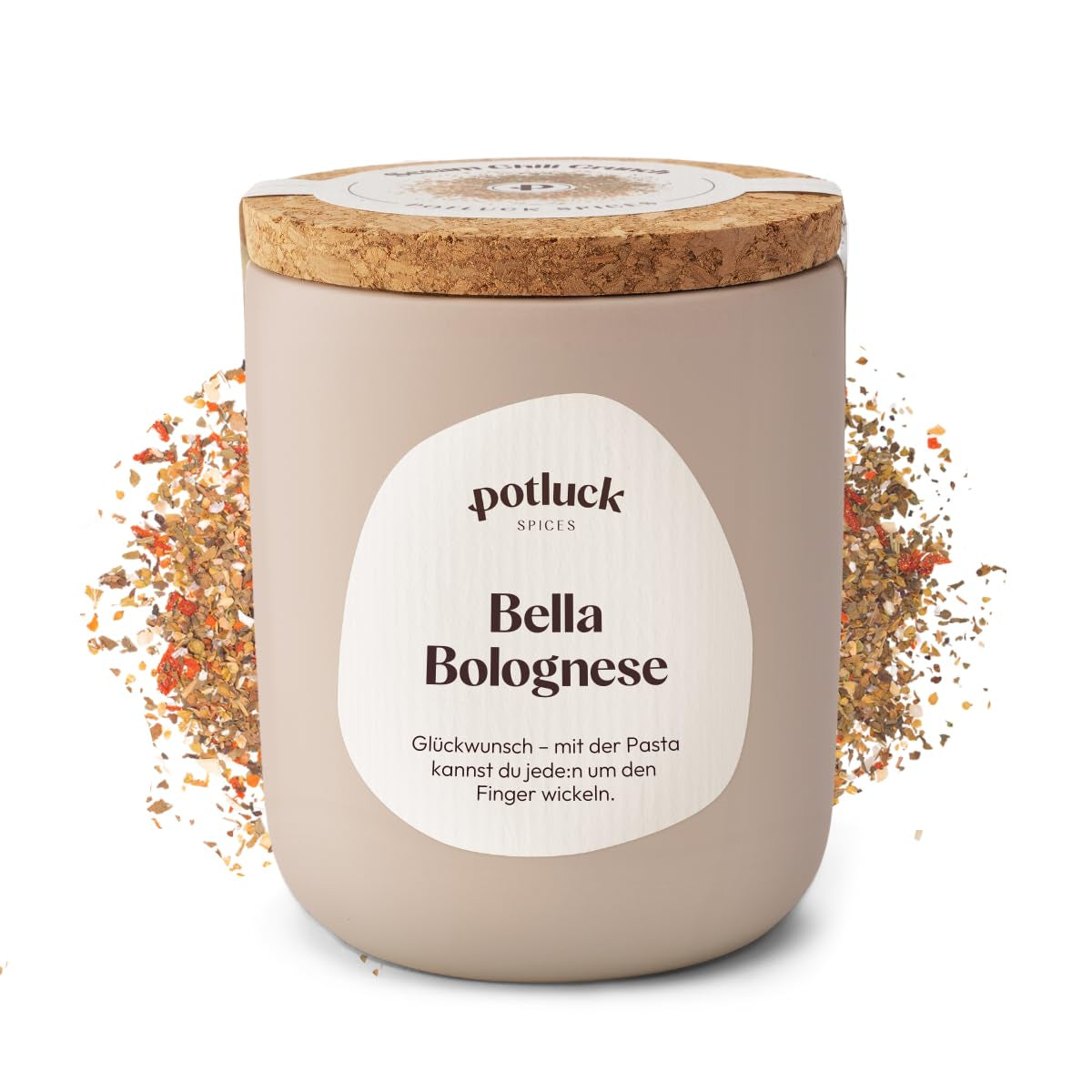 Potluck | Pasta og Pizza Kräuter | Gewürzzubereitung im Keramiktopf | 40 g | Vegansk, glutenfri og med naturlige ingredienser