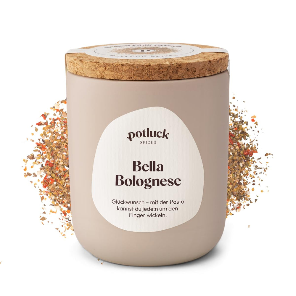 Potluck | Pasta og Pizza Kräuter | Gewürzzubereitung im Keramiktopf | 40 g | Vegansk, glutenfri og med naturlige ingredienser