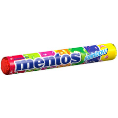 Mentos Frugt Dragees Appelsin Citron Jordbær Søde søde sager med frugtsmag (3 ruller), vegansk (pakke med 3)