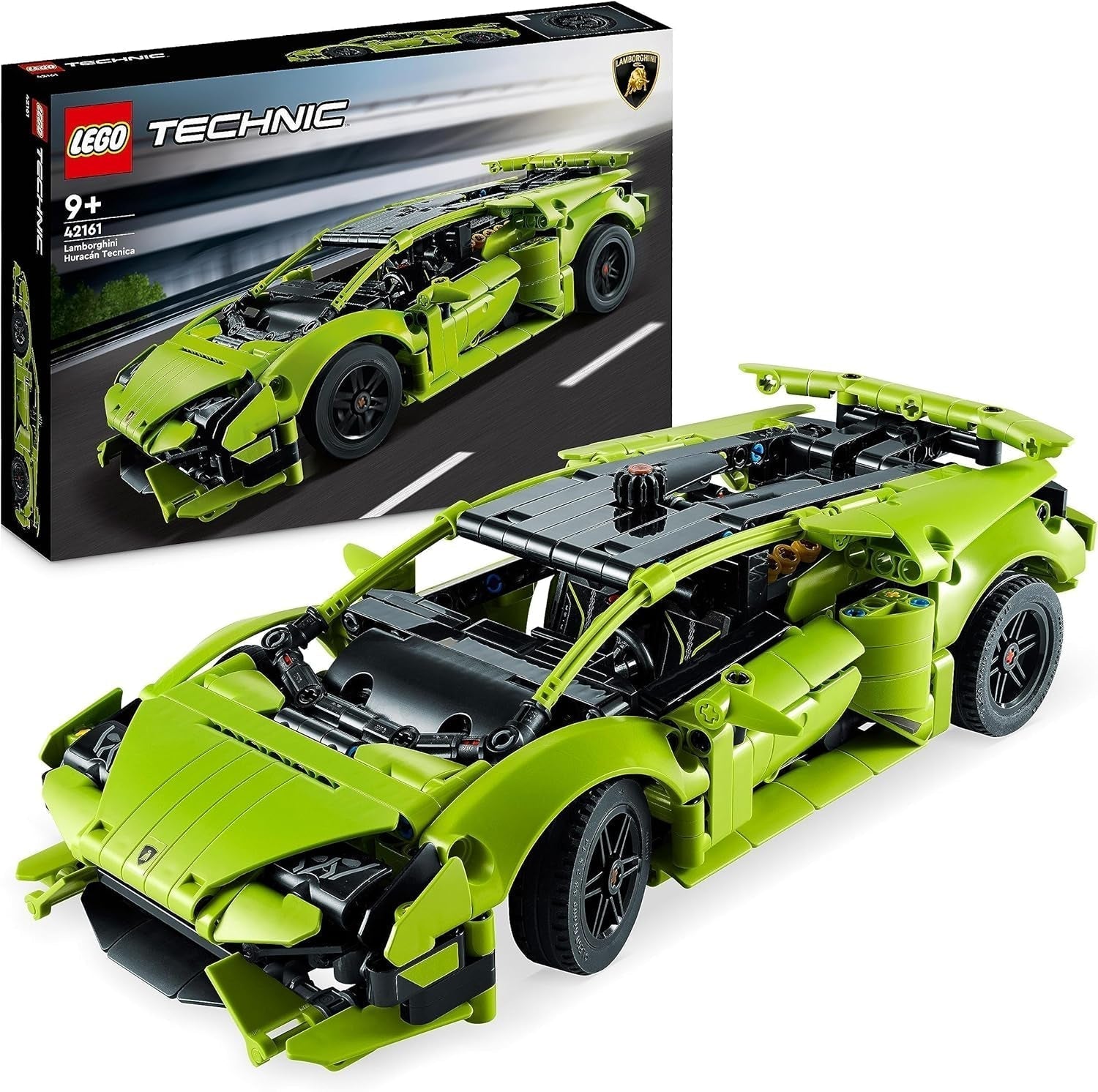 LEGO 42161 Technic Lamborghini Huracán Tecnica Legetøjsbilmodelsæt Racerbilbyggesæt til børn Drenge Piger Motorsportsfans Samling gavebyggesæt Besuche den LEGO-Store Single