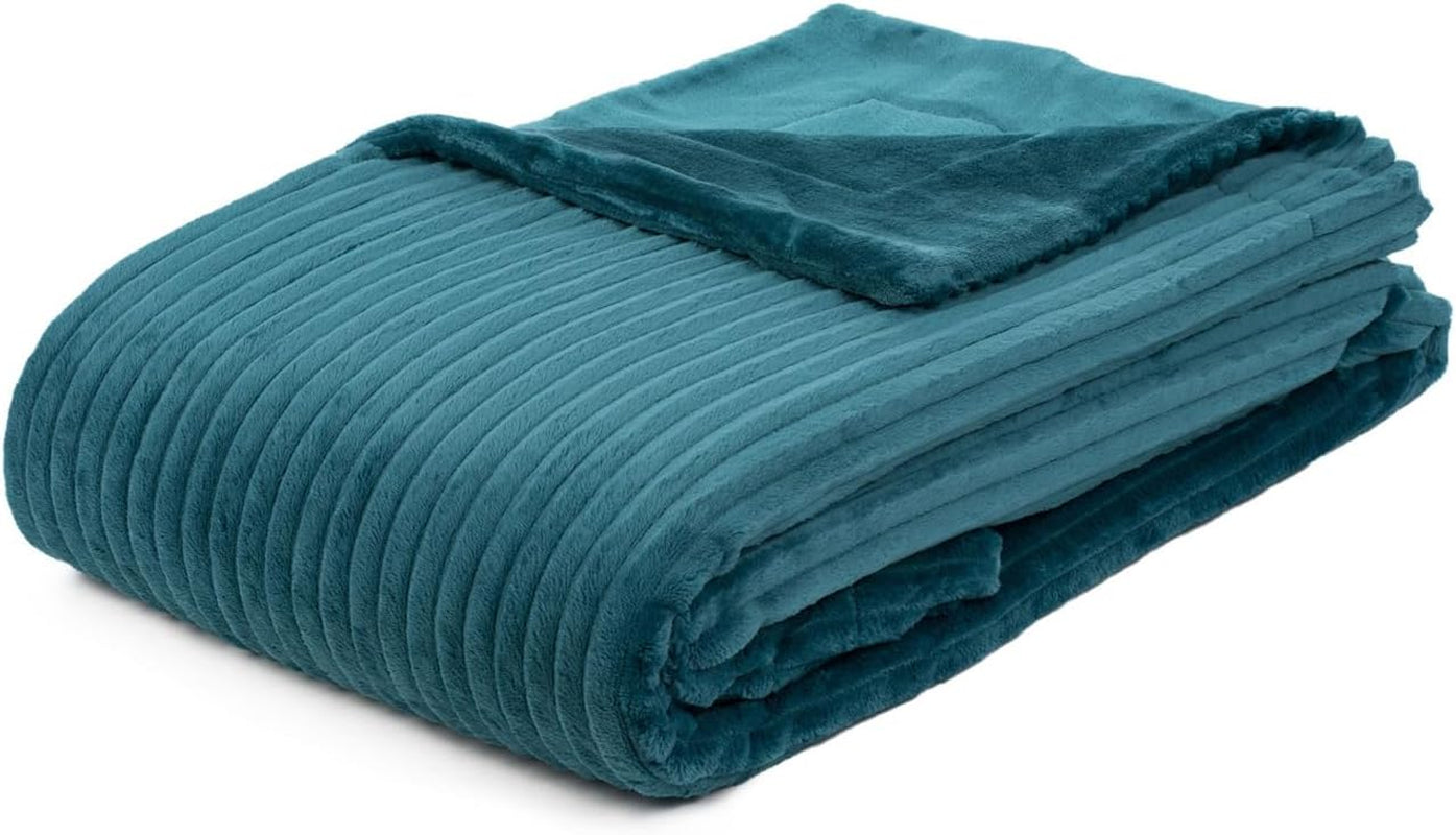 Gözze - Pătură confortabilă și moale în aspect corduroy, 1620G/bucata, 150 X 200 Cm - scorțișoară Paturi si Cuverturi Besuche den GÃ¶zze-Store Benzină