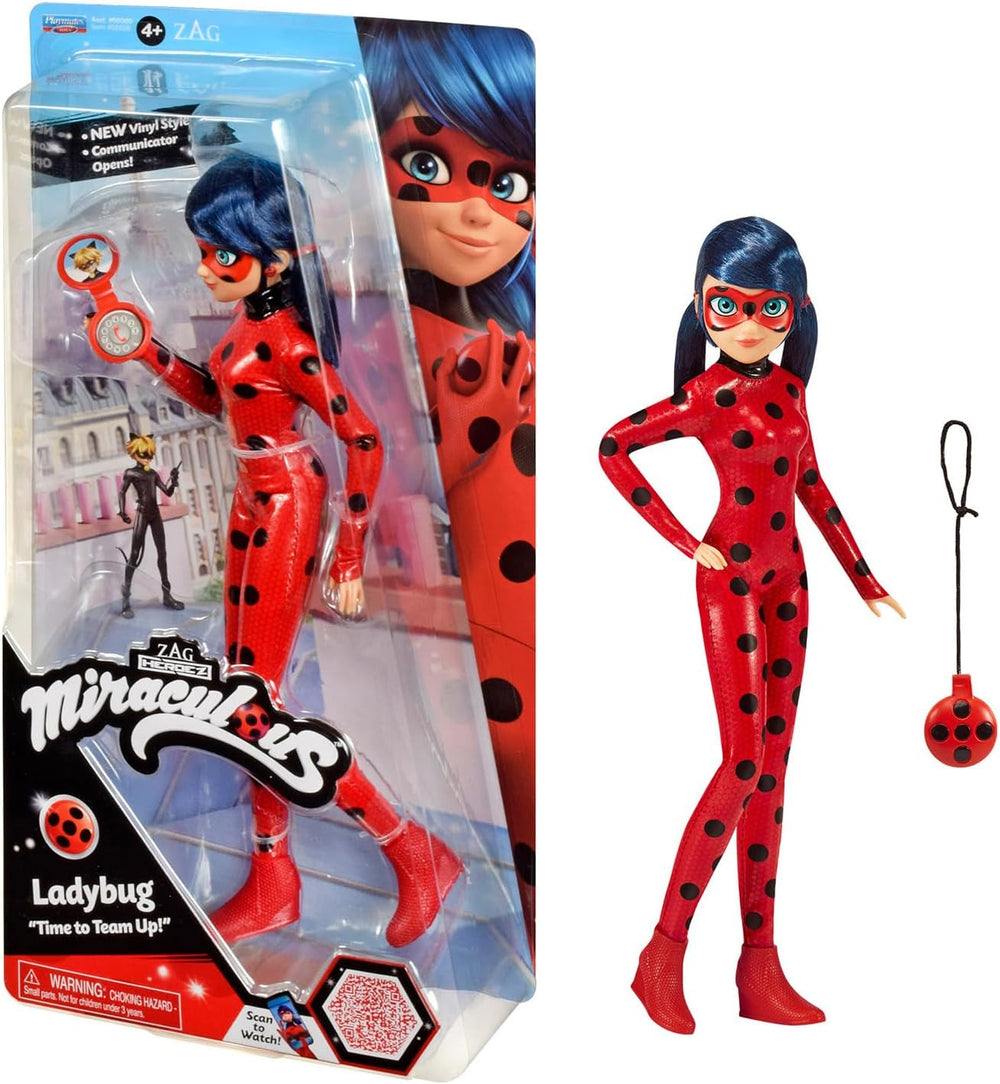 Bandai - Miraculous Ladybug - Dukke Marinette Farveskifte overraskelse - Miraculous Jointed Doll, 26 Cm + 3 overraskelser - Tilfældig model - P50390 Dukker Naty Shop Ladybug