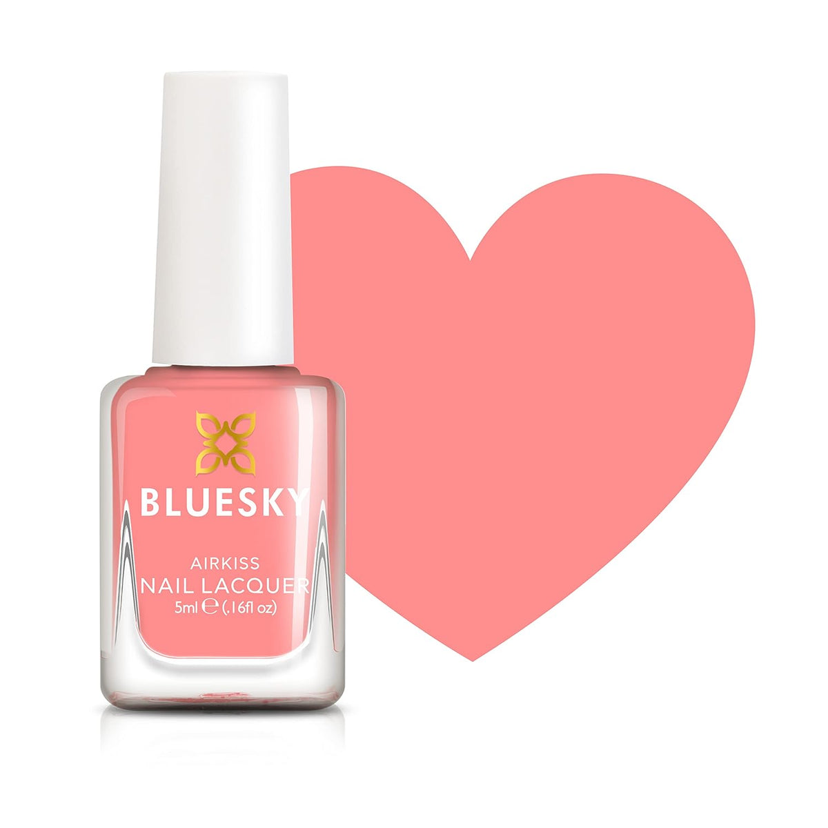 Bluesky Kids neglelak - Sea Shell, Coral. Easy Peel Off, ikke-giftig, vandbaseret, glidende neglelak til børn 5 ml