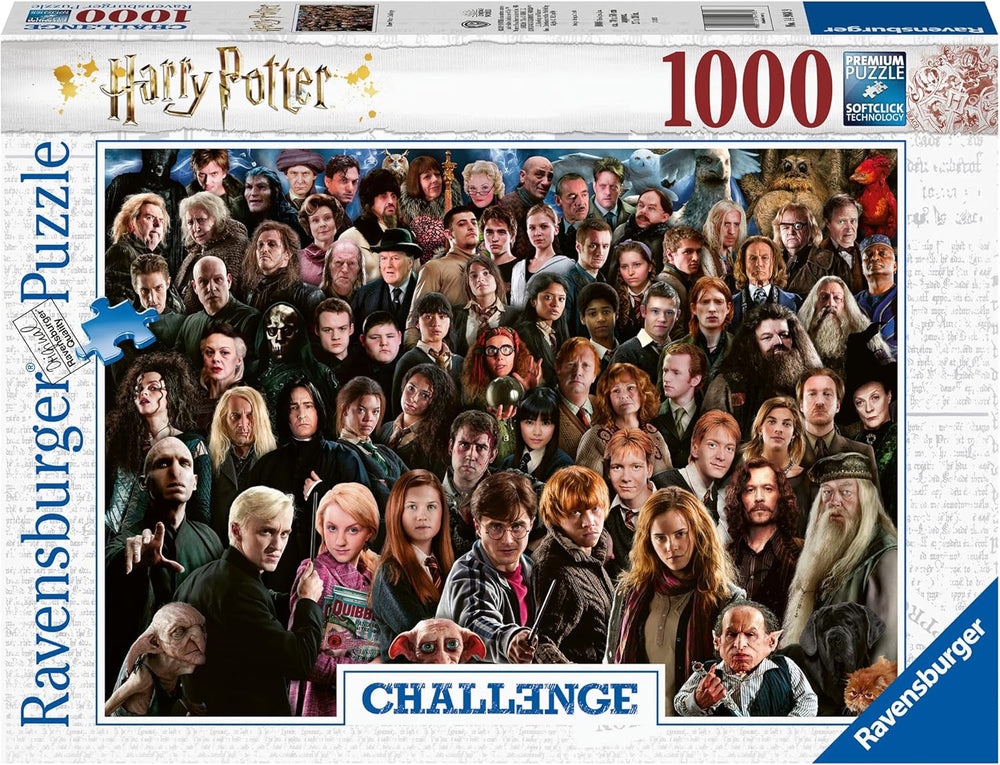 Ravensburger Harry Potter 1000 brikker puslespil 12000457 - Over 70 figurer fra troldmandsverdenen Hogwarts i ét puslespil for voksne og børn i alderen 14+ Puslespil Naty Shop Ældre version