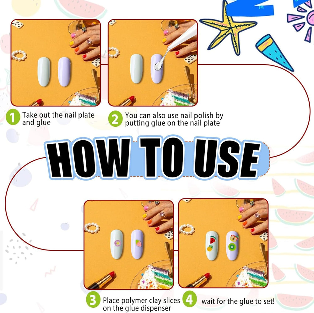 1000 Stk Nagel Obst Scheiben, Nagelkunst Fruchtscheiben Charms Cute Obst-Blumen Charms Mixed Set Mini 3D Obstscheibe Nail Art Zum Nagelkunst Handy Deko DIY Schleimbasteln Ornament Scrapbooking