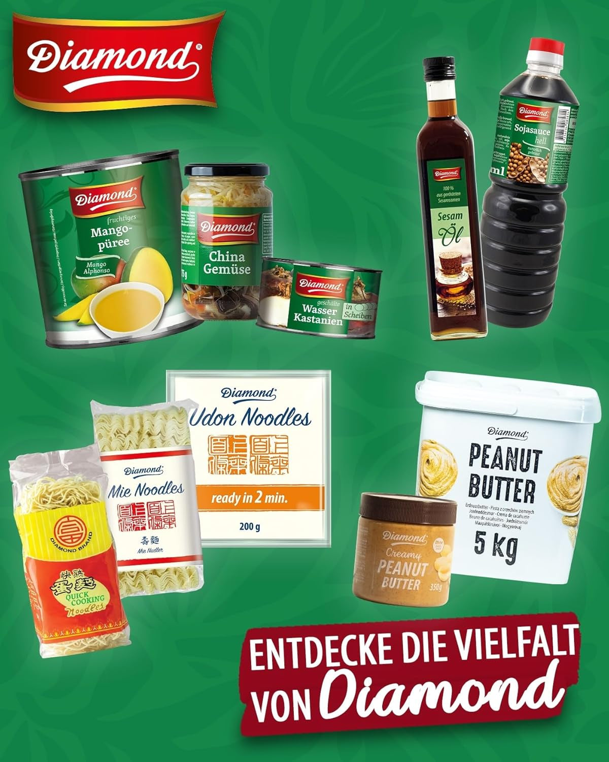 Tăiței DIAMOND Mie Chili, tăiței din grâu cu pudră de chili, fără ouă, preparați rapid și ușor, vegetarieni - 1 x 250 g