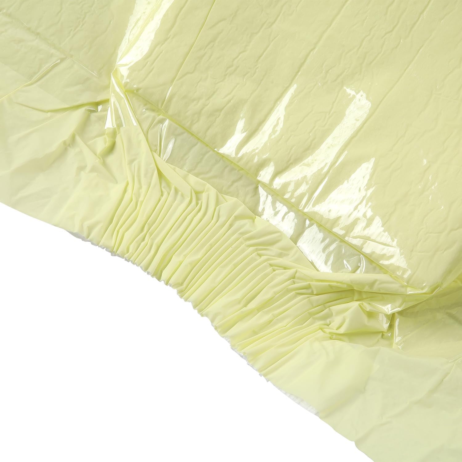 CutiePlusU voksenbleer, 10 pakke engangsinkontinenstrusser med løkker til kvinder og mænd, maksimal absorptionsevne natten over - gul (medium størrelse 71-96 cm)