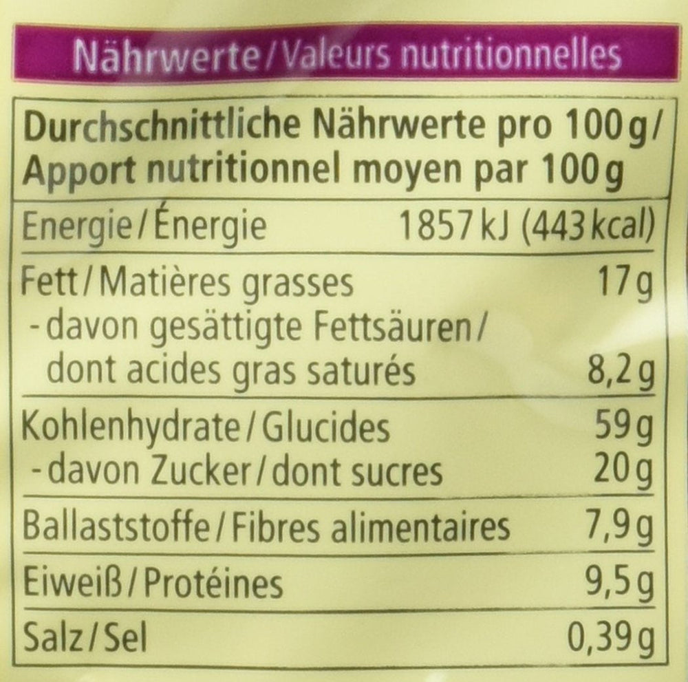 Turte crocante de ovăz cu ciocolată organică, 375g