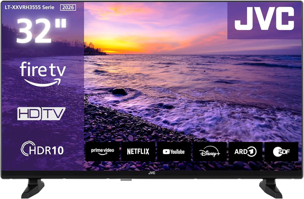 JVC Fire TV de 40 de inci, Smart TV Full HD, HDR, cu control vocal Alexa și tuner triplu, televizor LED LT-40VRF3555 (2026)