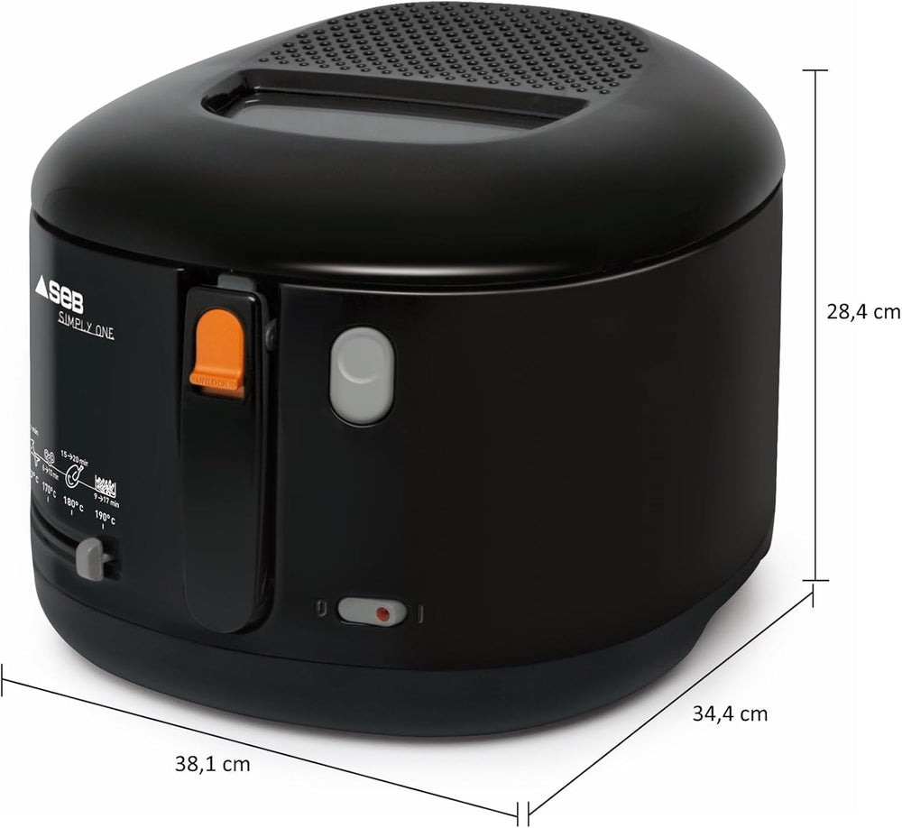 Tefal Simply One Electric Friture, XL kapacitet til pommes frites op til 1,2 kg, eksklusivt vægkølesystem Hvidevarer Naty Shop