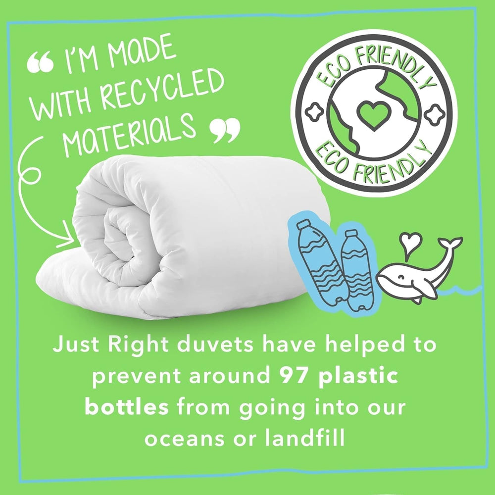 Plapumă Snug Just Right, 10.5 tog, fibră goală, alb, pat dublu Plapumi si pilote Naty Shop