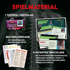 KOSMOS 684426 Medical Mysteries - Miami medicinsk co-op RPG Medical Crime Files brætspil for alderen 16 og opefter